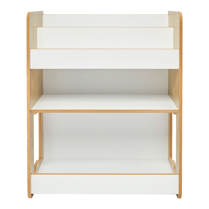 Ραφιέρα Seagull pakoworld φυσικό-λευκό mdf 57x34x70εκ 3
