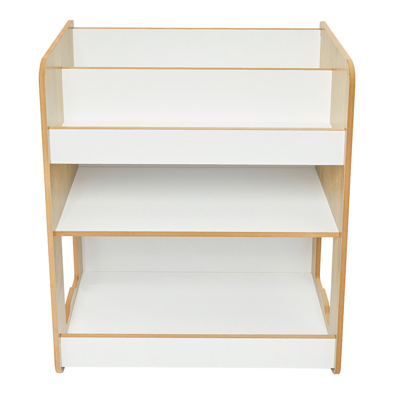 Ραφιέρα Seagull pakoworld φυσικό-λευκό mdf 57x34x70εκ 4