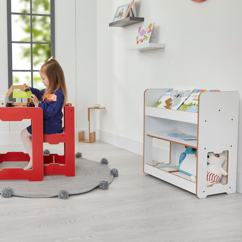 Ραφιέρα Seagull pakoworld λευκό mdf 57x34x70εκ 2
