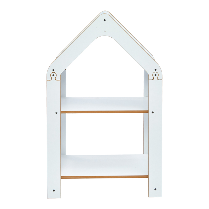 Ραφιέρα τ. Montessori Zoilen pakoworld λευκό-μπλε mdf 50x30x80εκ 3