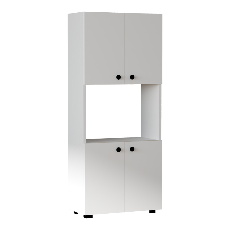 Στήλη Guzel pakoworld σε λευκή απόχρωση 60x31.4x140εκ 1