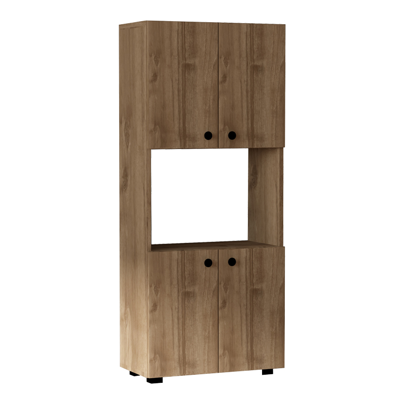 Στήλη Guzel pakoworld σε καρυδί απόχρωση 60x31.4x140εκ 1