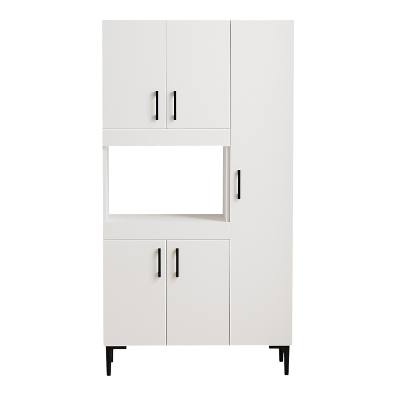 Ντουλάπια κουζίνας Defne pakoworld σε λευκή απόχρωση 89x37.5x160εκ 5