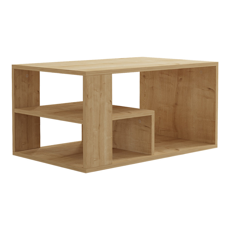 Τραπέζι σαλονιού Sobu pakoworld σε oak απόχρωση 80x50x40εκ 1