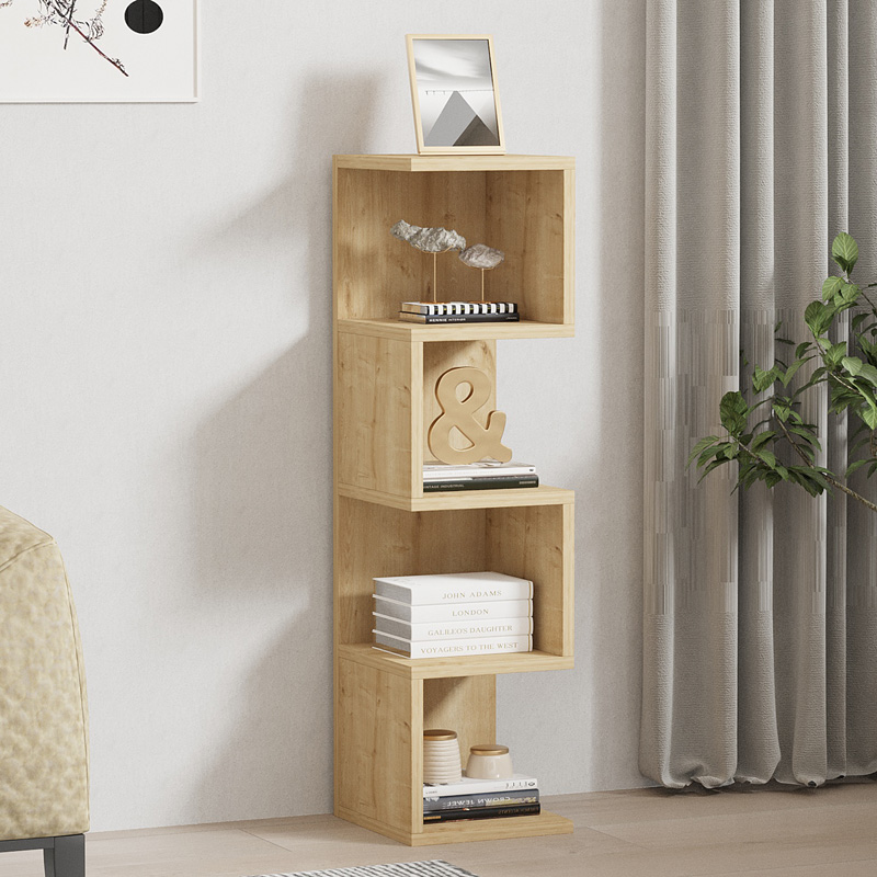 Ραφιέρα επιδαπέδια Pratel pakoworld σε oak απόχρωση 25x27x95εκ 2