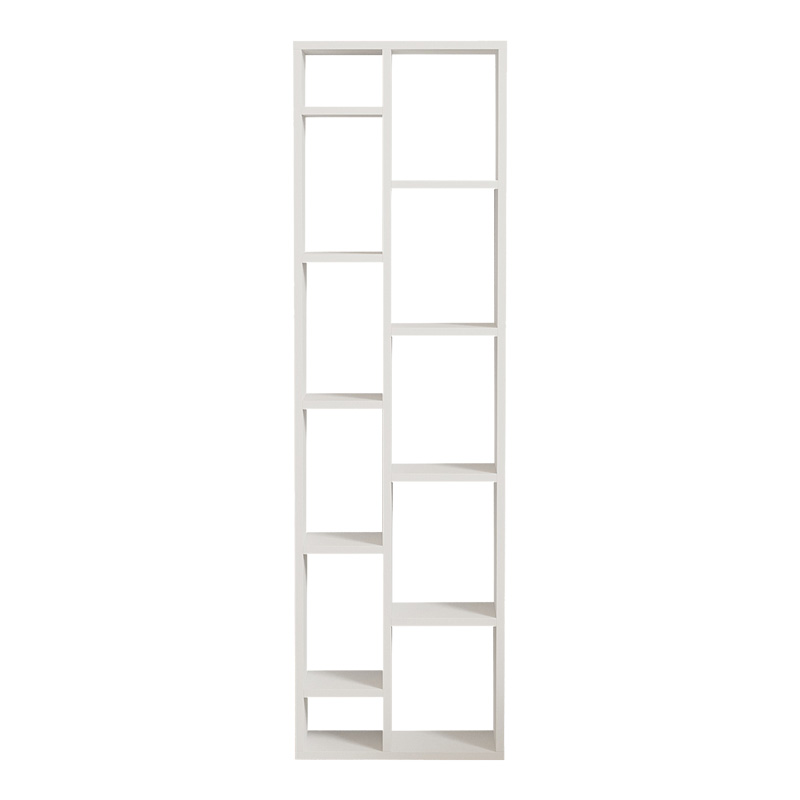 Βιβλιοθήκη Minicu pakoworld σε λευκή απόχρωση 44,4x19,6x150εκ 5