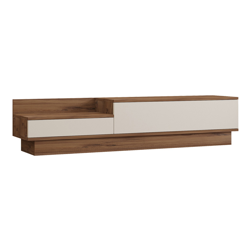 Έπιπλο τηλεόρασης Eclipse pakoworld σε κρεμ-oak απόχρωση 160x35x35εκ 1