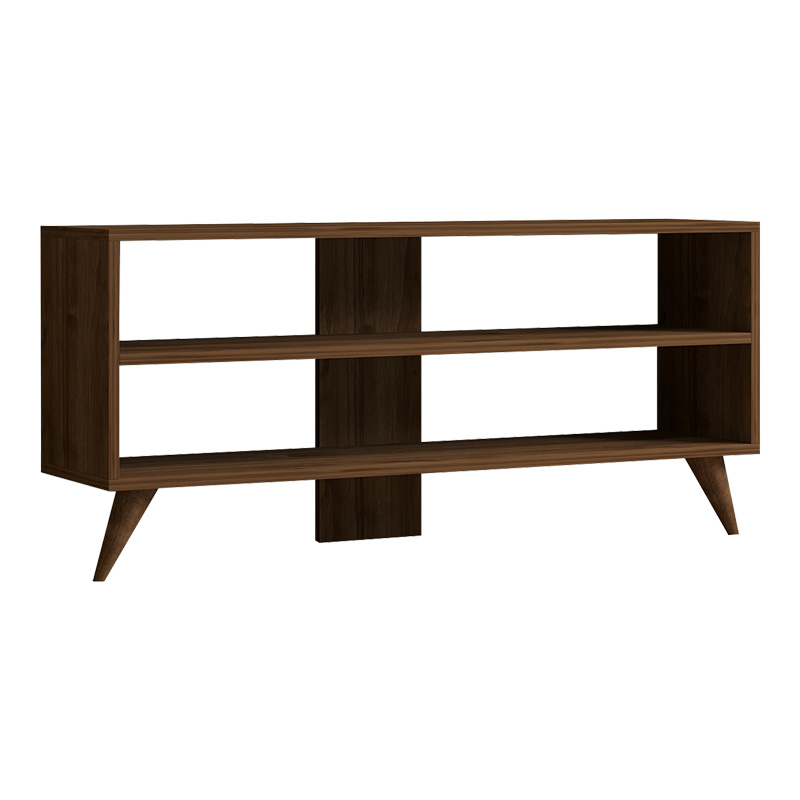 Έπιπλο τηλεόρασης Prestige pakoworld σε καρυδί απόχρωση 120x29,6x50εκ 1