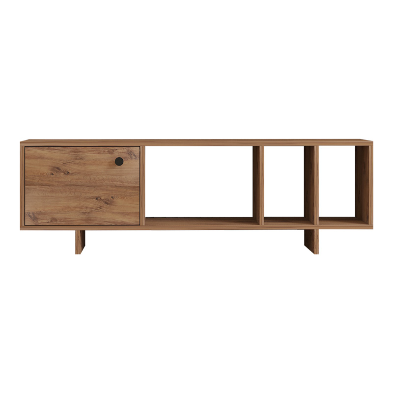 Έπιπλο τηλεόρασης Mueble pakoworld σε sonoma απόχρωση 140x29x45εκ 5