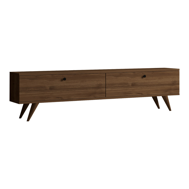 Έπιπλο τηλεόρασης Jate pakoworld σε καρυδί απόχρωση 160x25x40εκ 2