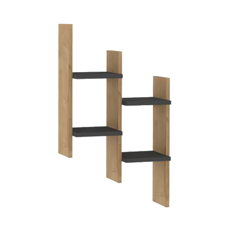 Ραφιέρα τοίχου Tabal pakoworld σε oak απόχρωση 49.4x14.5x85εκ 1