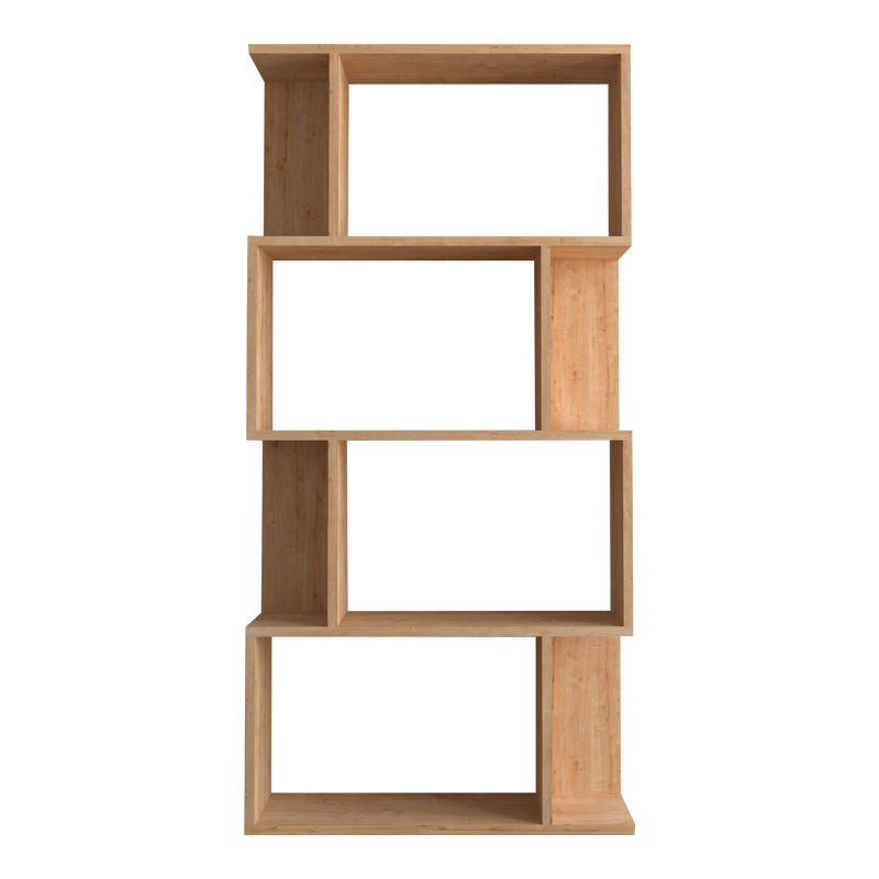 Βιβλιοθήκη Kadu pakoworld σε oak απόχρωση 72x22x147εκ 2