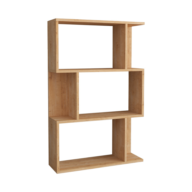 Βιβλιοθήκη Kadu pakoworld σε oak απόχρωση 72x22x108εκ 1