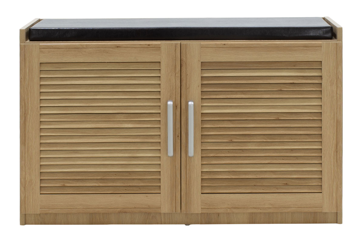 Παπουτσοθήκη-Σκαμπό Crispy pakoworld 9 ζεύγων χρώμα sonoma με μαξιλάρι 94x34,5x60εκ 4