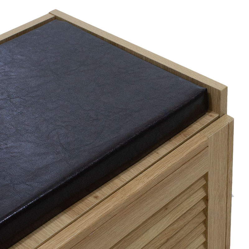 Παπουτσοθήκη-Σκαμπό Crispy pakoworld 9 ζεύγων χρώμα sonoma με μαξιλάρι 94x34,5x60εκ 7