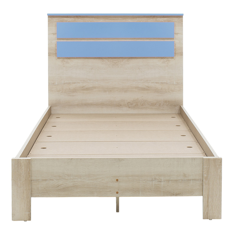 Κρεβάτι παιδικό Looney pakoworld σε χρώμα castillo-μπλε 100x200εκ 4