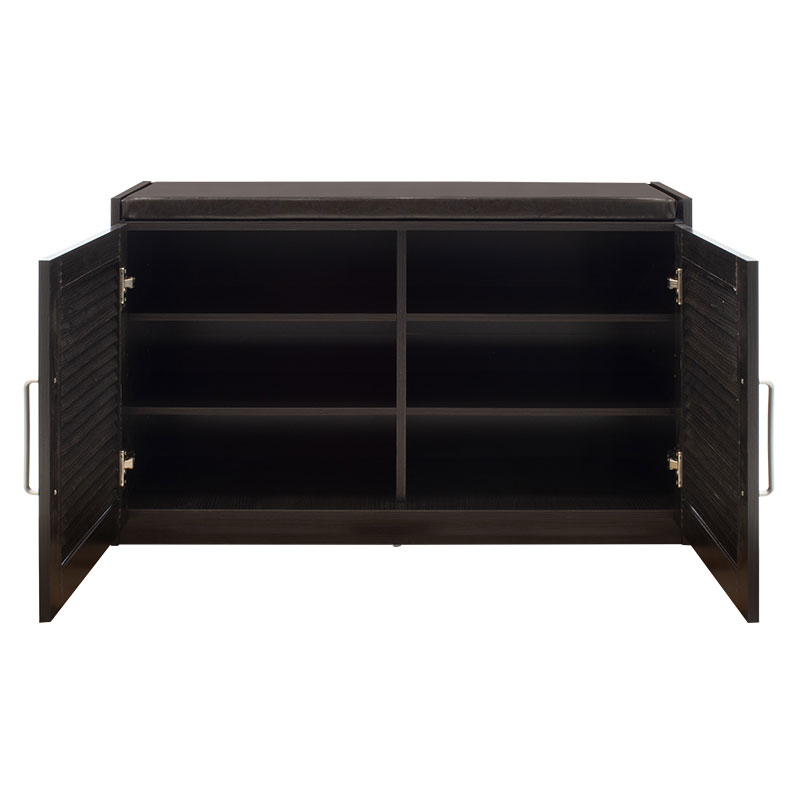 Παπουτσοθήκη-Σκαμπό Crispy pakoworld 9 ζεύγων χρώμα wenge με μαξιλάρι 94x34,5x60εκ 3