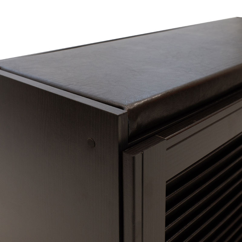 Παπουτσοθήκη-Σκαμπό Crispy pakoworld 9 ζεύγων χρώμα wenge με μαξιλάρι 94x34,5x60εκ 6