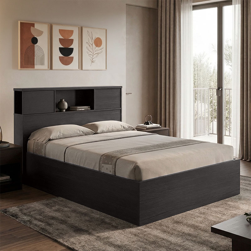 Κρεβάτι OLYMPUS pakoworld σε χρώμα wenge 120x200εκ 1