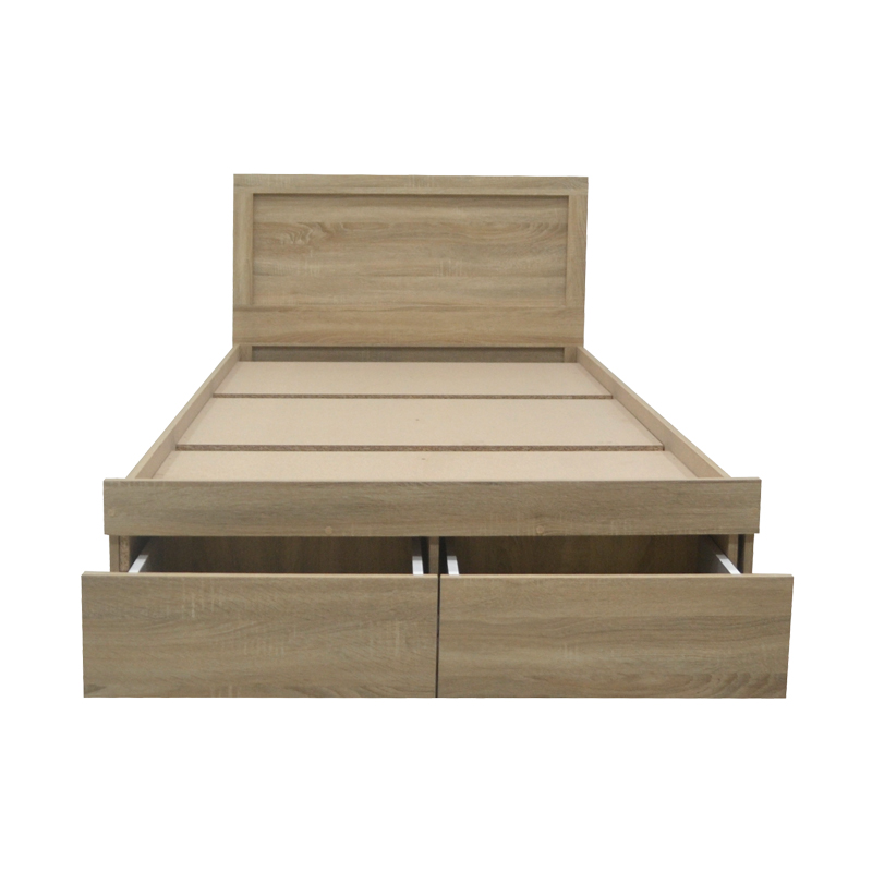 Κρεβάτι Olympus pakoworld με συρτάρι σε sonoma απόχρωση 100x200εκ 5