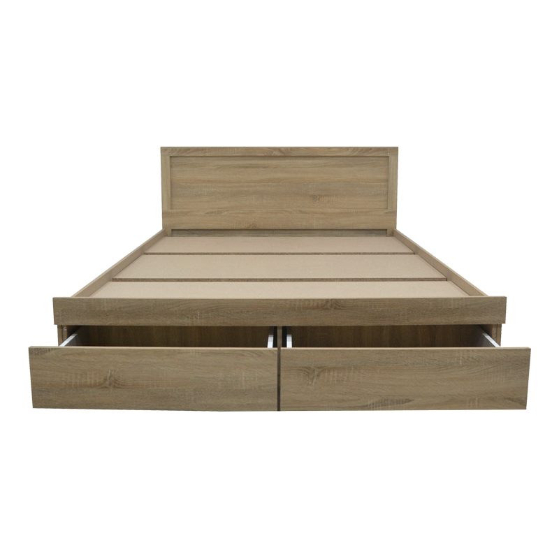 Κρεβάτι Olympus pakoworld με συρτάρι σε sonoma απόχρωση 150x200εκ 5