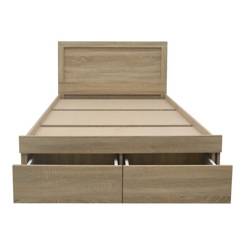 Κρεβάτι Olympus pakoworld με συρτάρι σε sonoma απόχρωση 120x200εκ 5