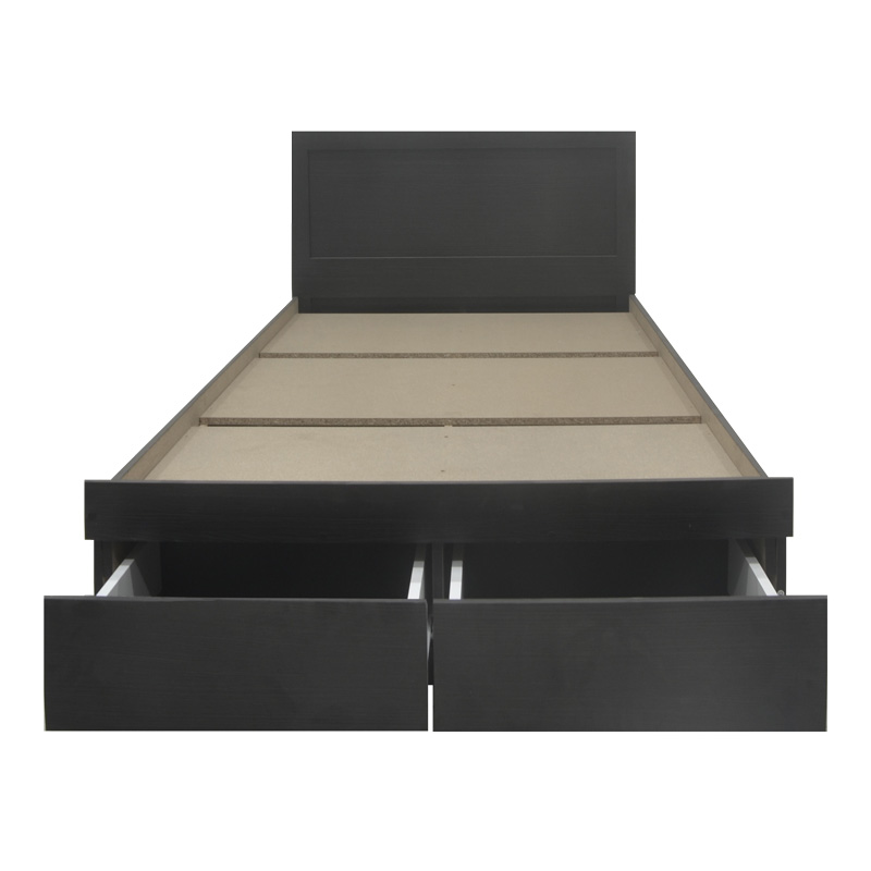 Κρεβάτι Olympus pakoworld με συρτάρι σε wenge απόχρωση 140x200εκ 6