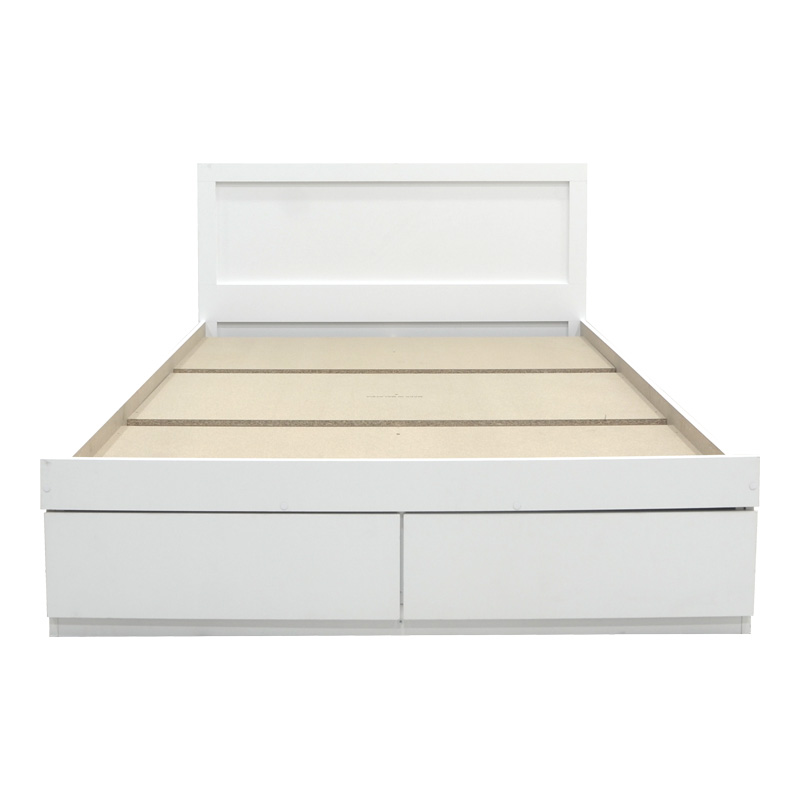 Κρεβάτι Olympus pakoworld με συρτάρι σε λευκή απόχρωση 150x200εκ 5