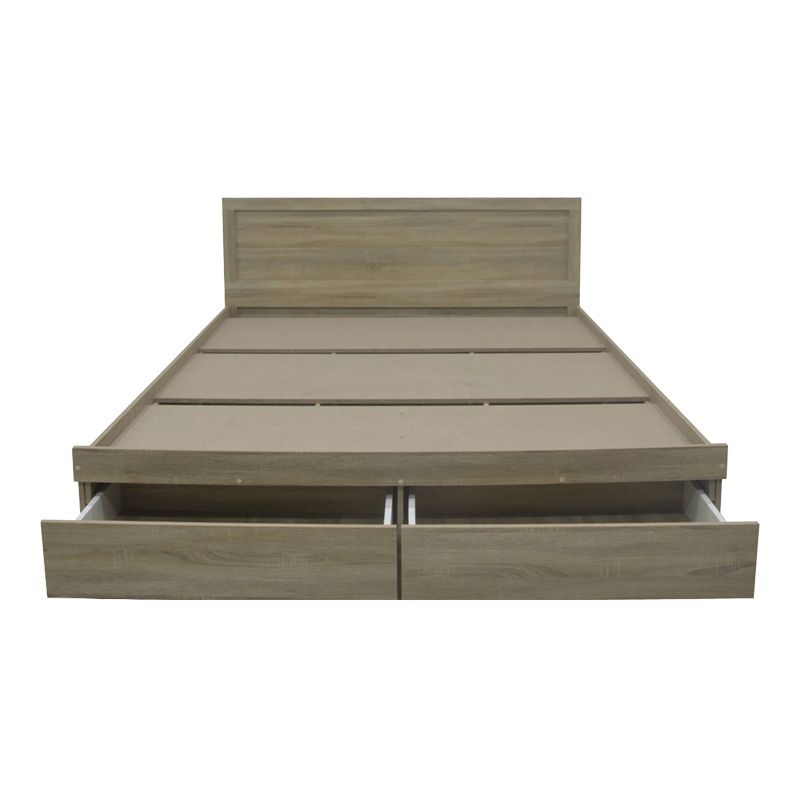 Κρεβάτι Olympus pakoworld με συρτάρι σε sonoma απόχρωση 160x200εκ 6
