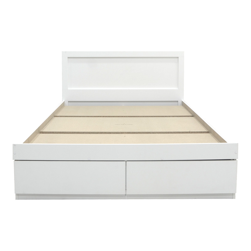 Κρεβάτι Olympus pakoworld με συρτάρι σε λευκή απόχρωση 160x200εκ 5