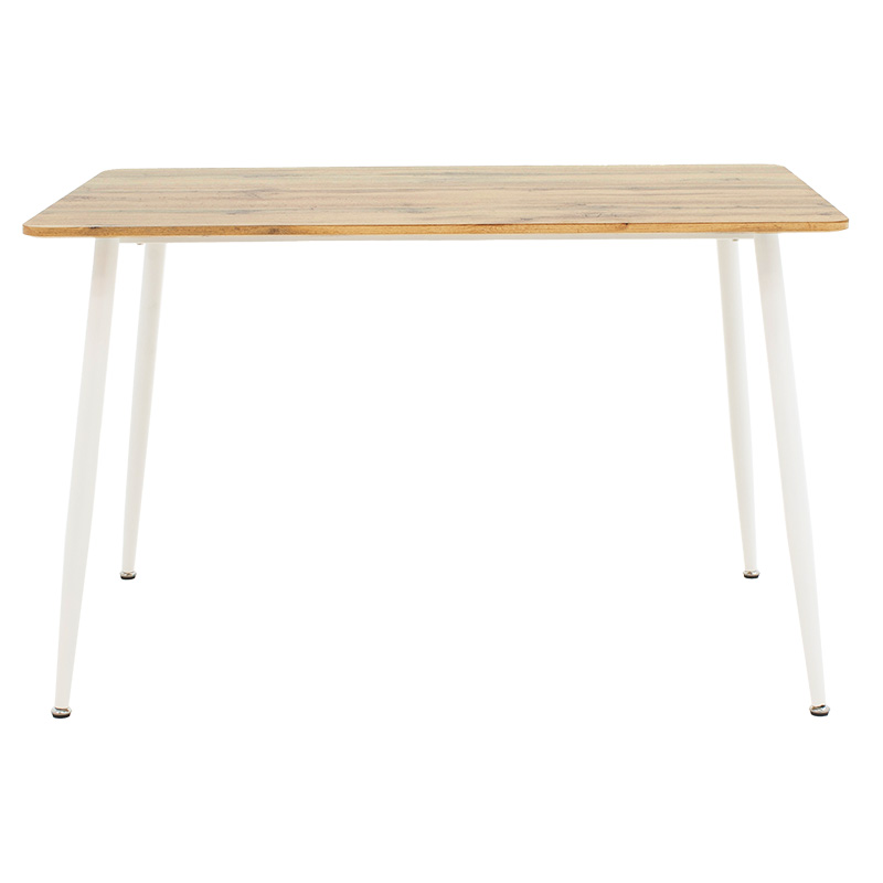 Τραπέζι Cuba pakoworld MDF sonoma-λευκό 120x80x75εκ 3