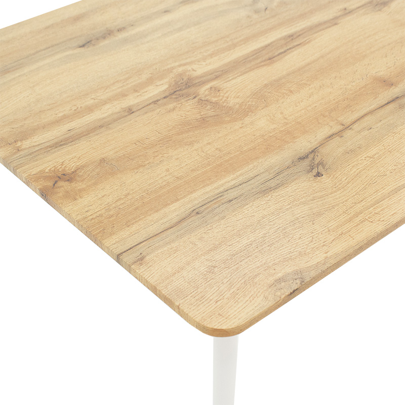 Τραπέζι Cuba pakoworld MDF sonoma-λευκό 120x80x75εκ 5