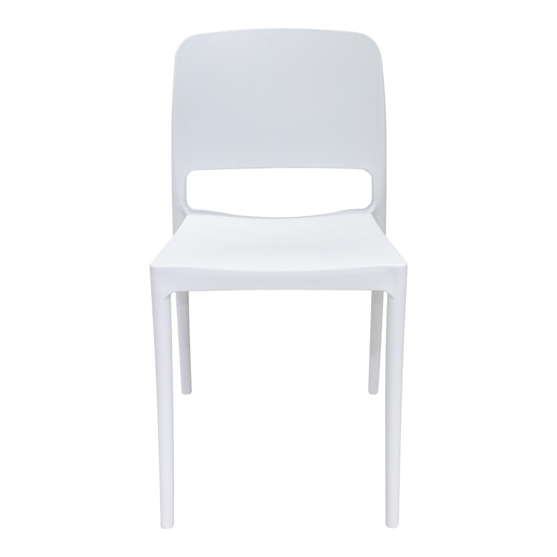 Καρέκλα Fenxy pakoworld pp σε λευκή απόχρωση 38x42x77εκ 4