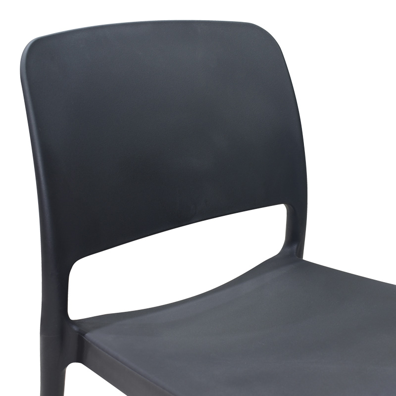 Καρέκλα Fenxy pakoworld pp σε μαύρη απόχρωση 38x42x77εκ 5