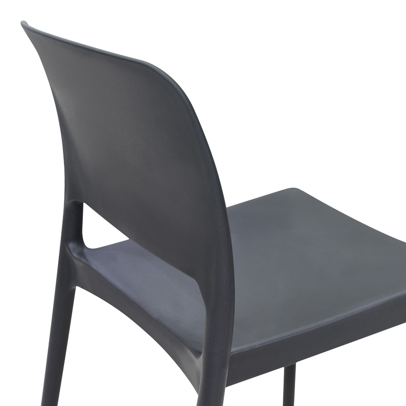 Καρέκλα Fenxy pakoworld pp σε μαύρη απόχρωση 38x42x77εκ 6