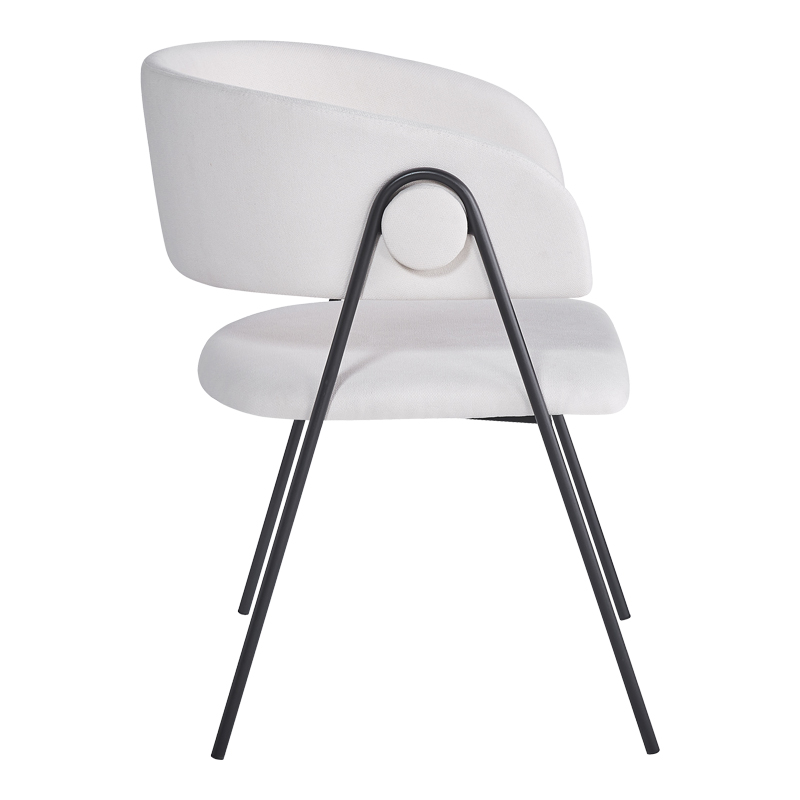 Πολυθρόνα Rachele I pakoworld μπεζ ύφασμα-πόδι μαύρο μέταλλο 52x65x79εκ 3