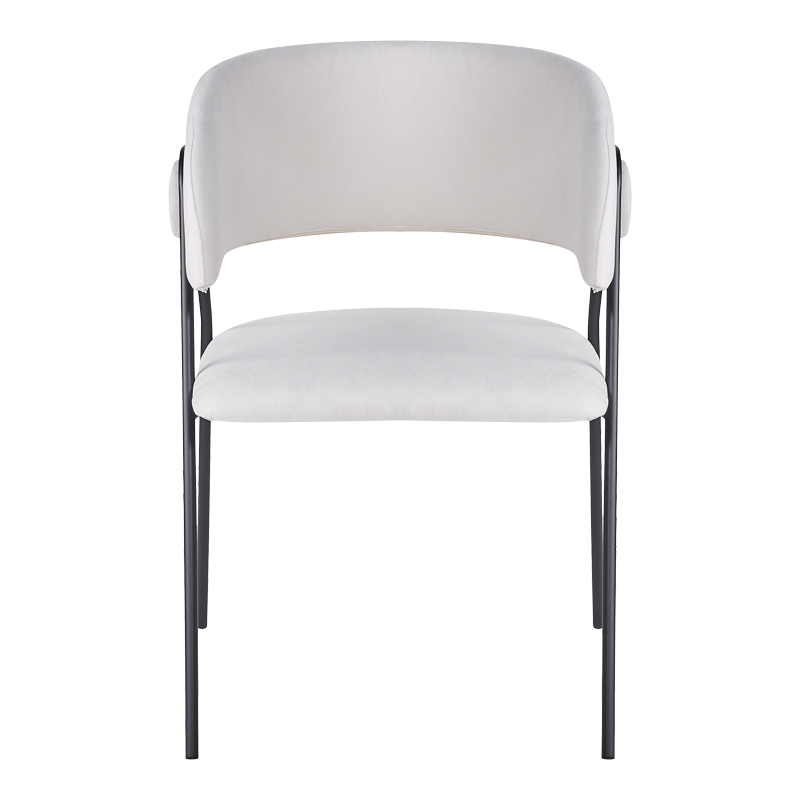 Πολυθρόνα Rachele I pakoworld μπεζ ύφασμα-πόδι μαύρο μέταλλο 52x65x79εκ 4