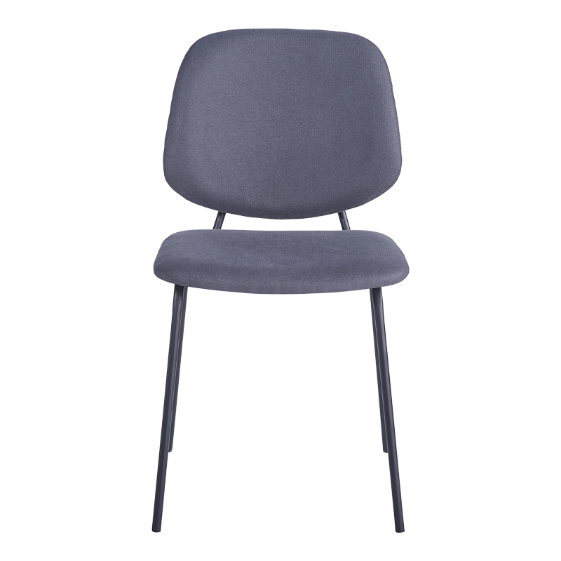 Καρέκλα Pietro I pakoworld ανθρακί ύφασμα-πόδι μαύρο μέταλλο 45x55x82.5εκ 4