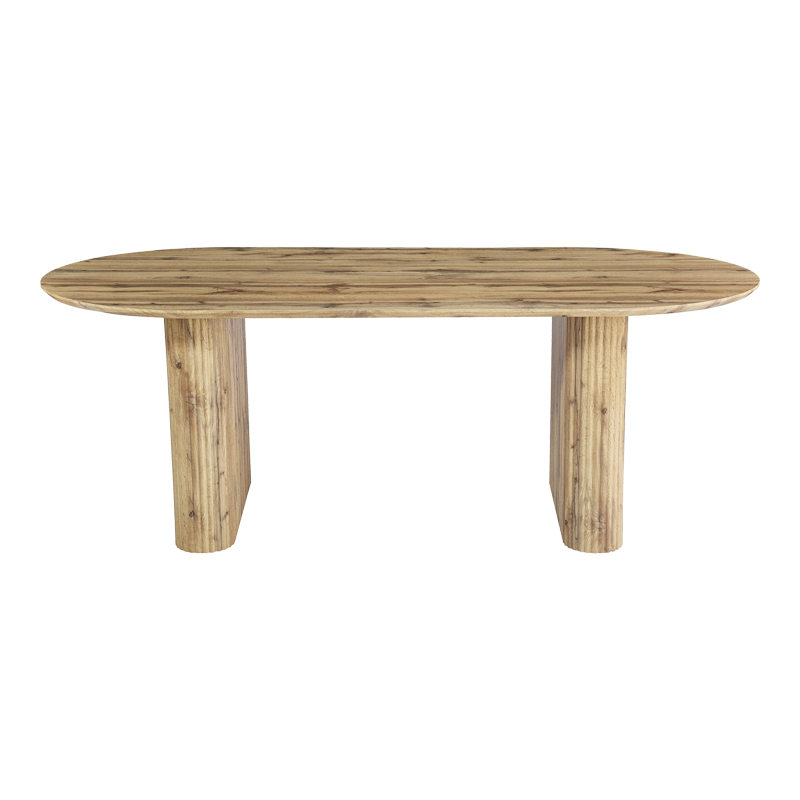 Τραπέζι Nembou pakoworld mdf σε oak απόχρωση 210x100x76εκ 3