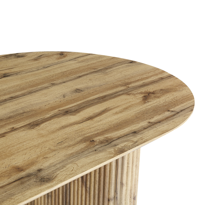 Τραπέζι Nembou pakoworld mdf σε oak απόχρωση 210x100x76εκ 6