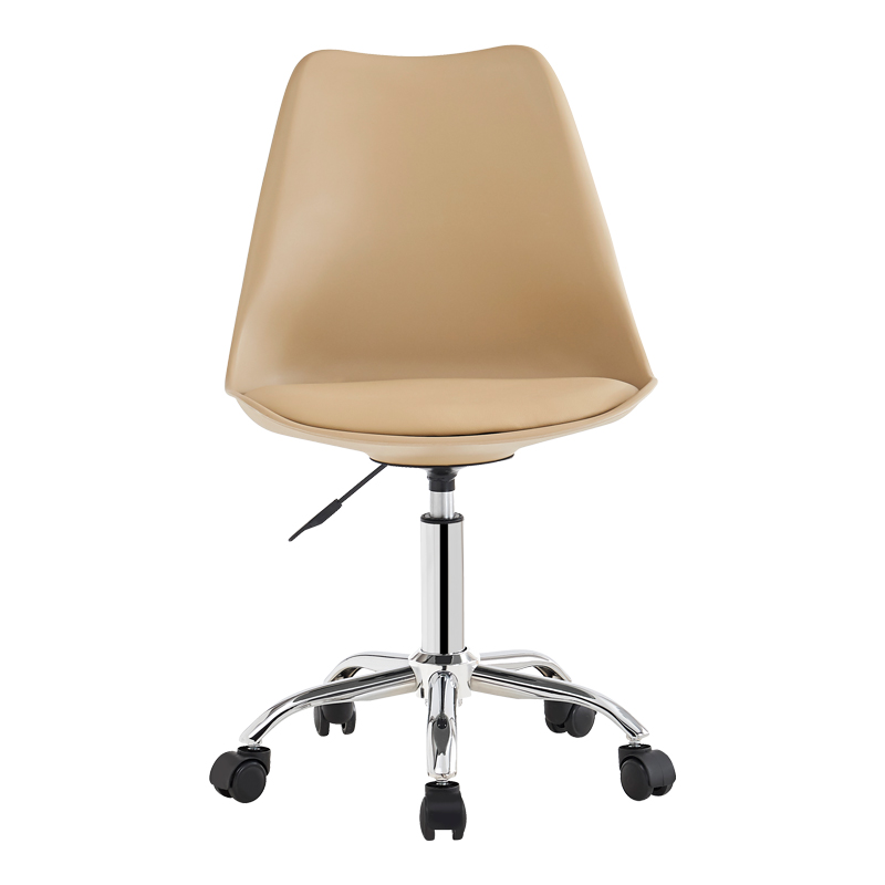 Καρέκλα γραφείου εργασίας Gaston II pakoworld pp-pu cappuccino 48x57x77-90εκ 5