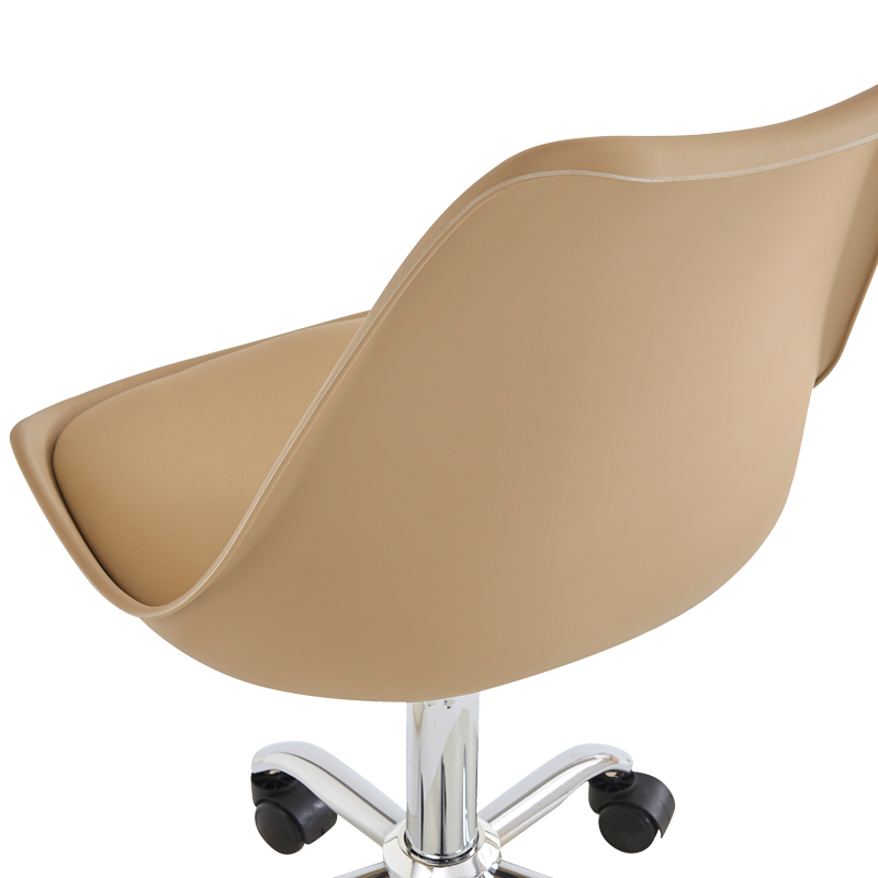 Καρέκλα γραφείου εργασίας Gaston II pakoworld pp-pu cappuccino 48x57x77-90εκ 8