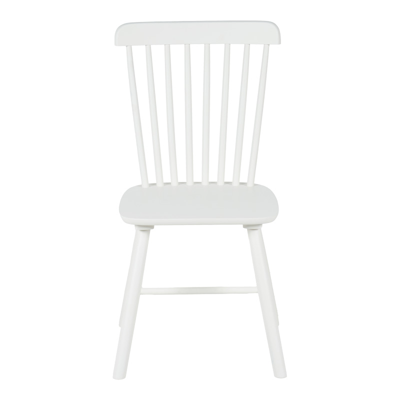 Καρέκλα Melia pakoworld rubberwood σε λευκή απόχρωση 45x51x87εκ 4