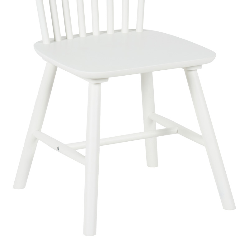 Καρέκλα Melia pakoworld rubberwood σε λευκή απόχρωση 45x51x87εκ 7