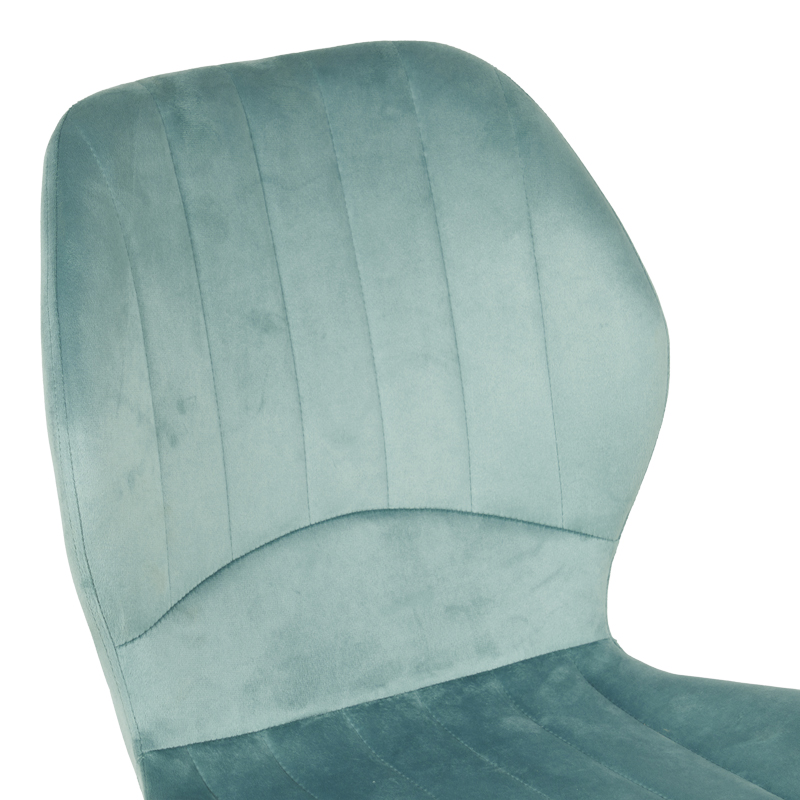 Καρέκλα Jelour pakoworld βελούδο σε φυστικί απόχρωση 46.5x60x84εκ 5