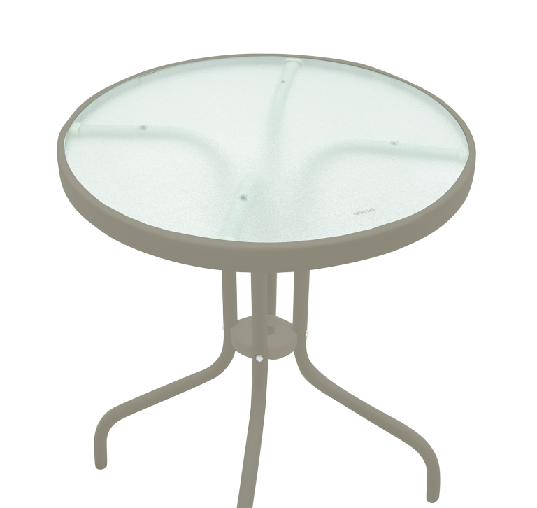 Τραπέζι Watson pakoworld μέταλλο σαμπανιζέ-γυαλί Φ60x70εκ 3