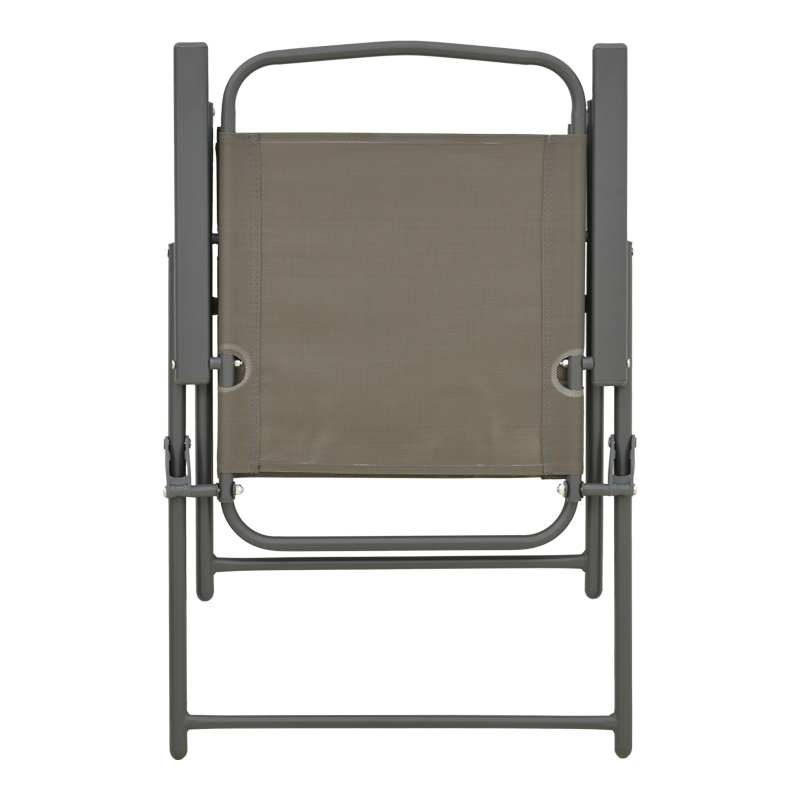 Καρέκλα πτυσσόμενη Vela pakoworld ανθρακί μέταλλο με σαμπανιζέ textilene 53x58x90εκ 7