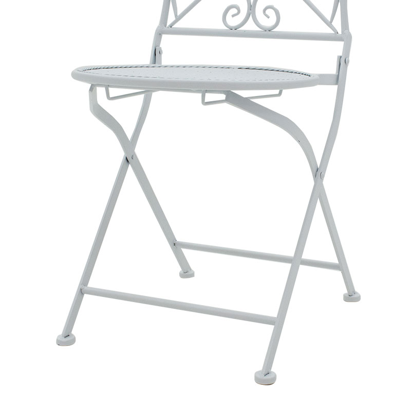 Τραπεζαρία Walen pakoworld σετ 3τεμ μέταλλο λευκό 10