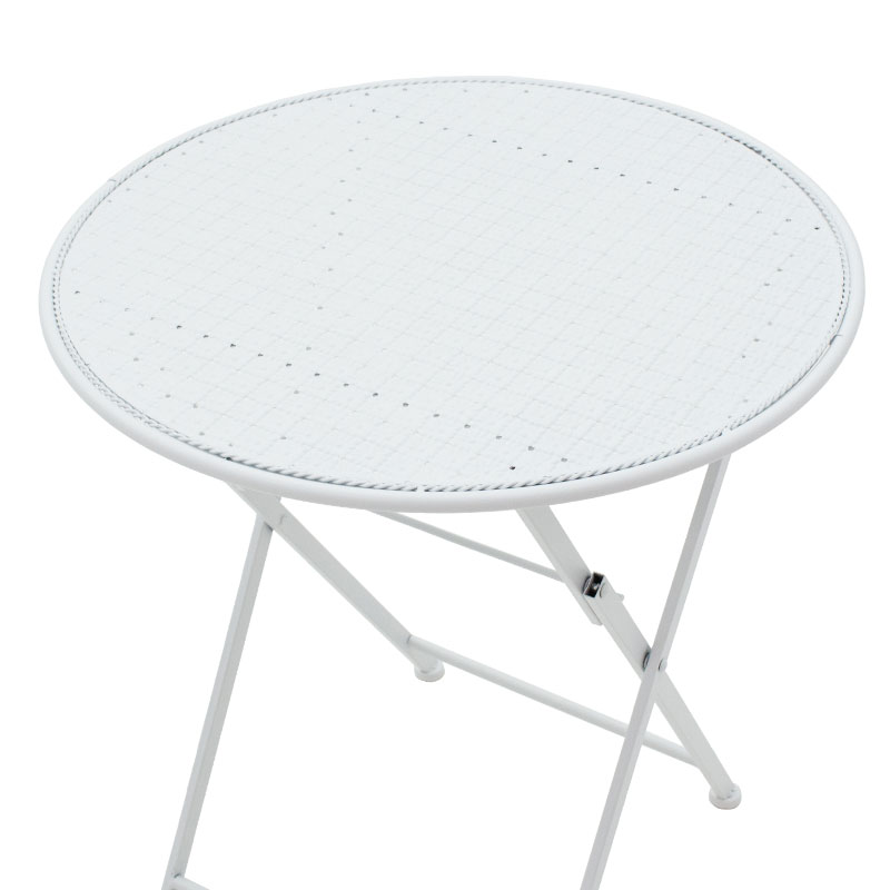 Τραπεζαρία Walen pakoworld σετ 3τεμ μέταλλο λευκό 13