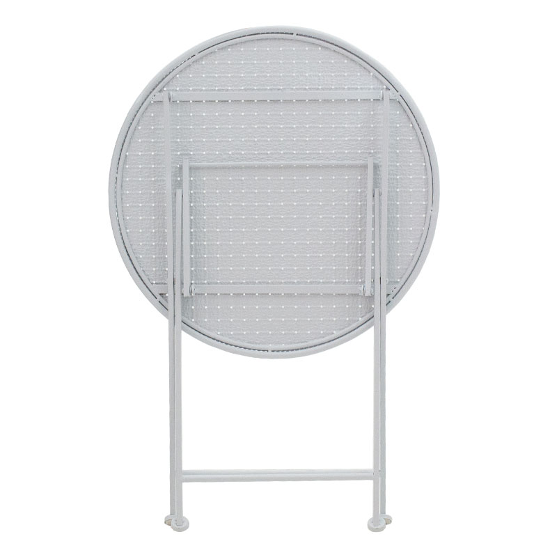 Τραπεζαρία Walen pakoworld σετ 3τεμ μέταλλο λευκό 15